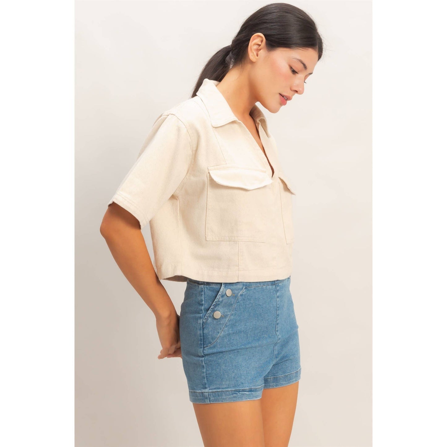 Modern Muse Top *Oatmeal