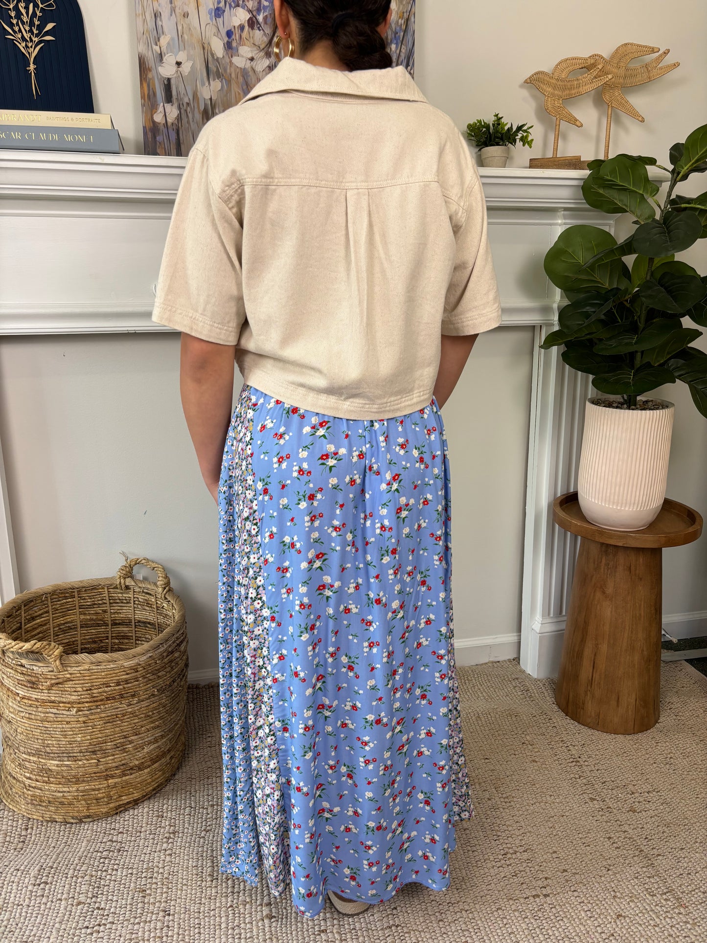 Free Meadow Maxi Skirt *Sky Blue