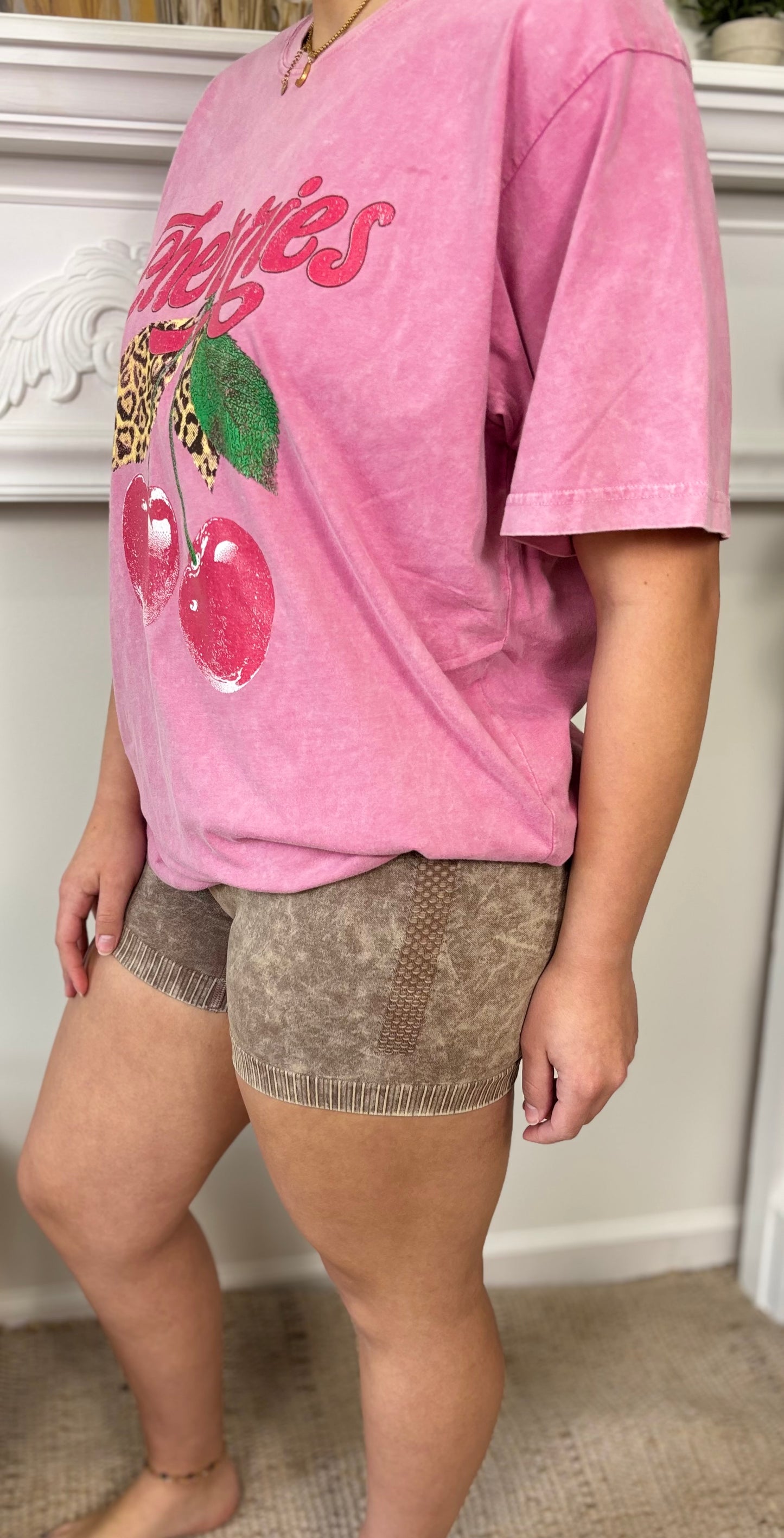 Cherry Leopard Graphic Tee
