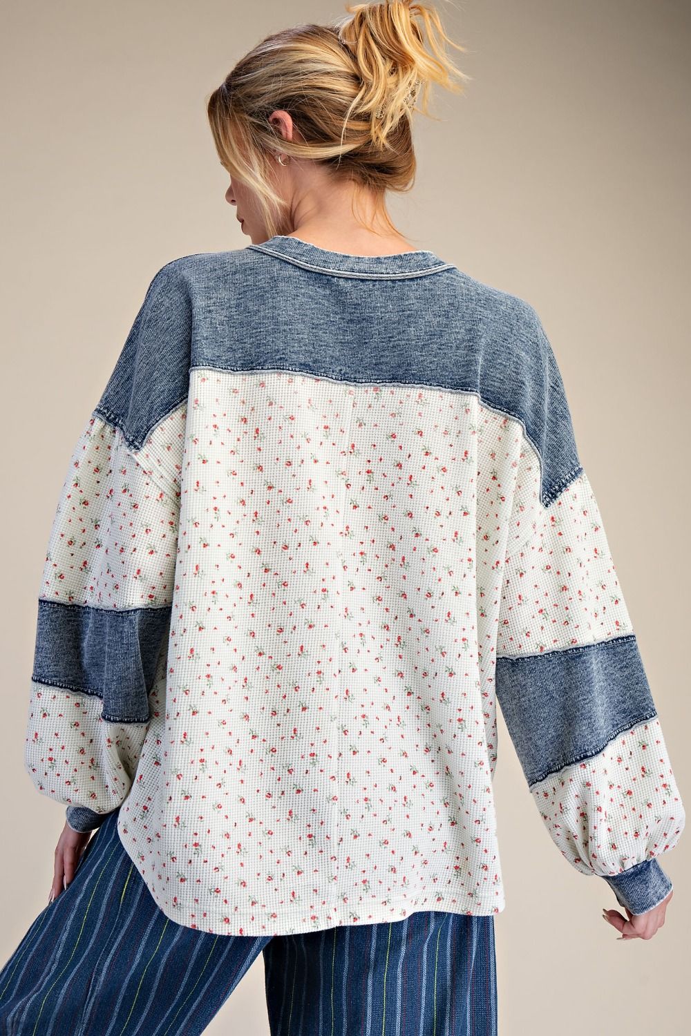 Denim Meadow Dream Top