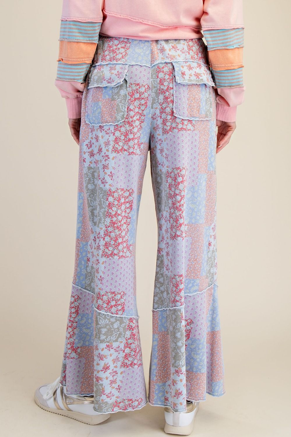 Petals+Patchwork Pants Plus