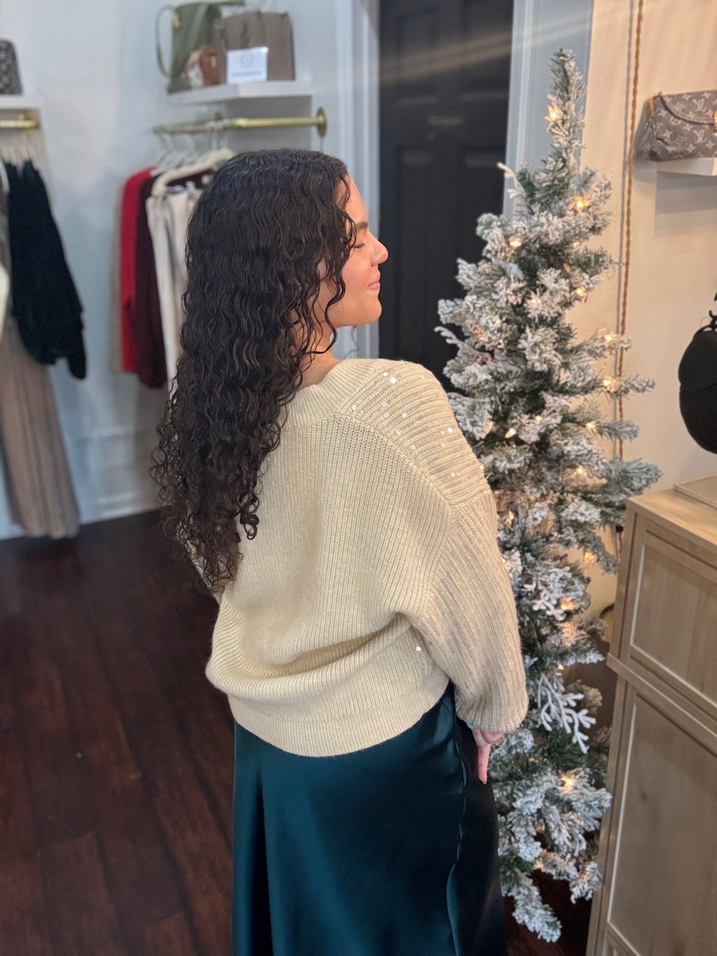 Champagne Glow Sweater