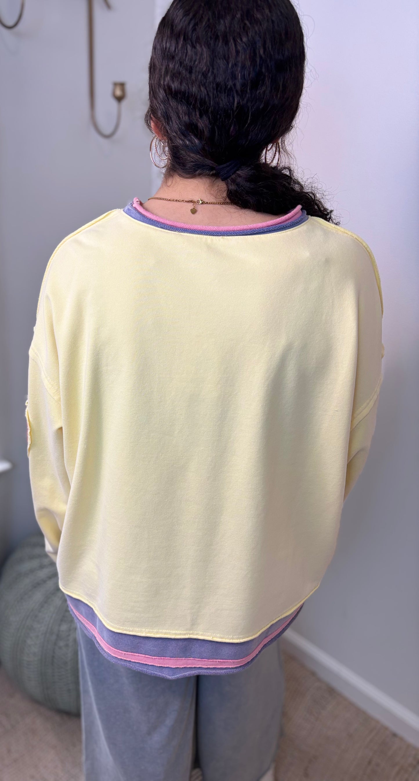 Berry Whimsy Top Yellow