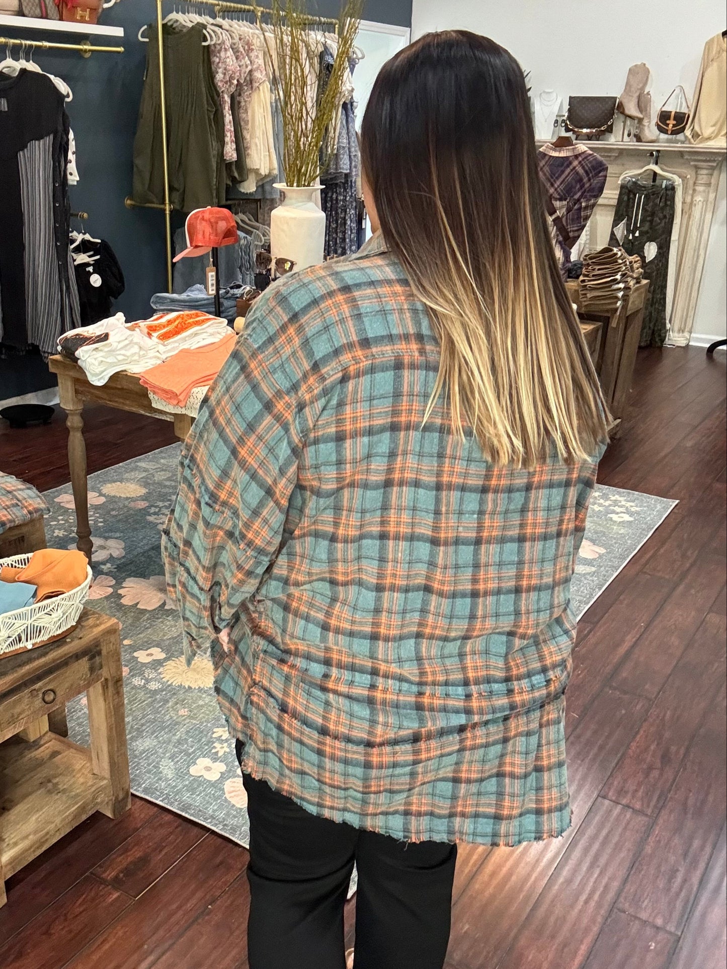 Bonfire Nights Plaid Tunic Plus