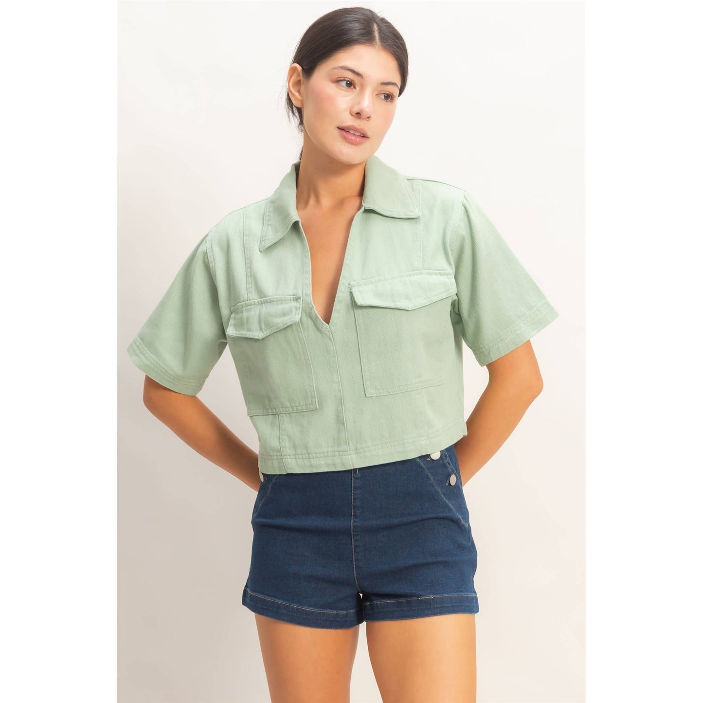 Modern Muse Top *Sage