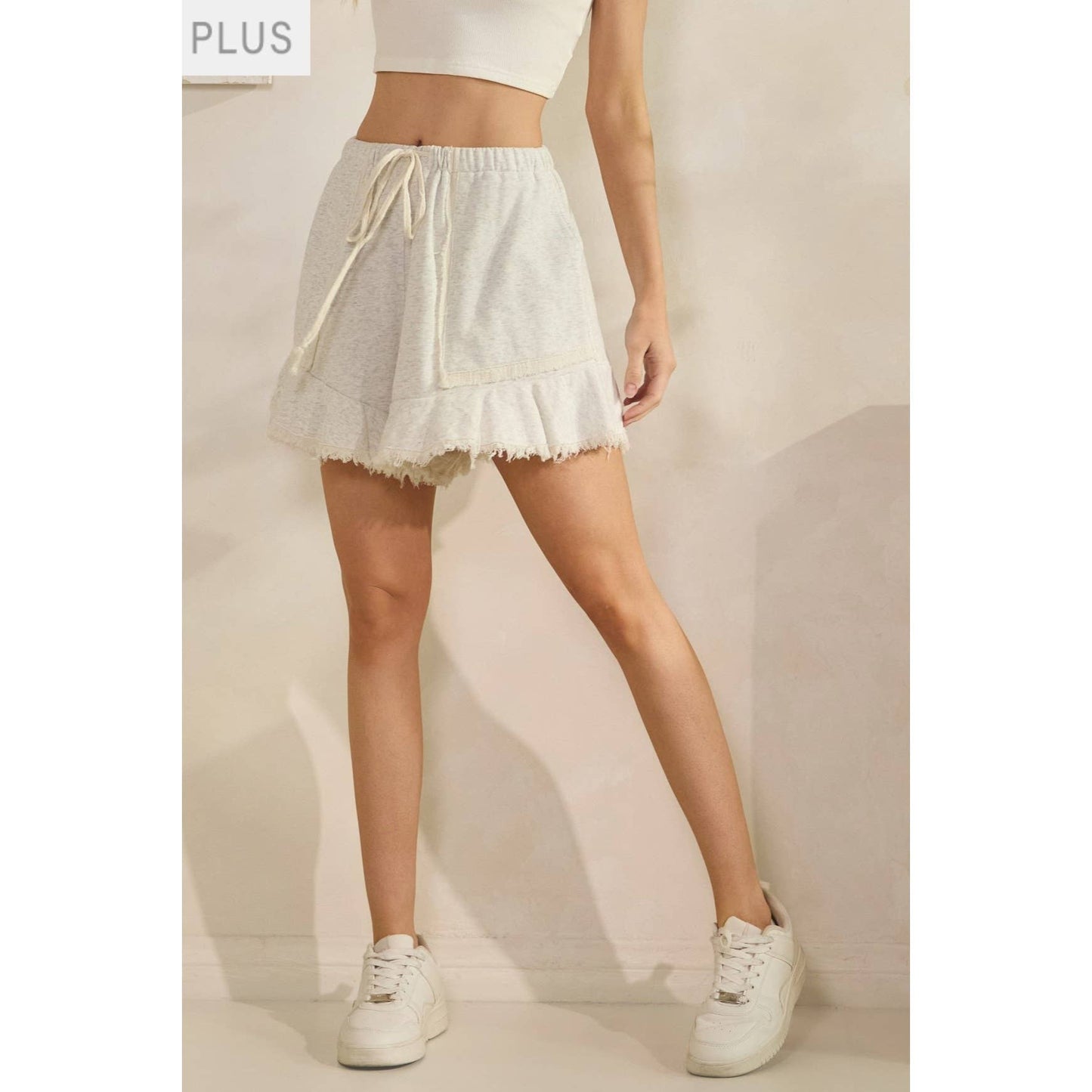 Weekend Chill Fray Shorts Plus