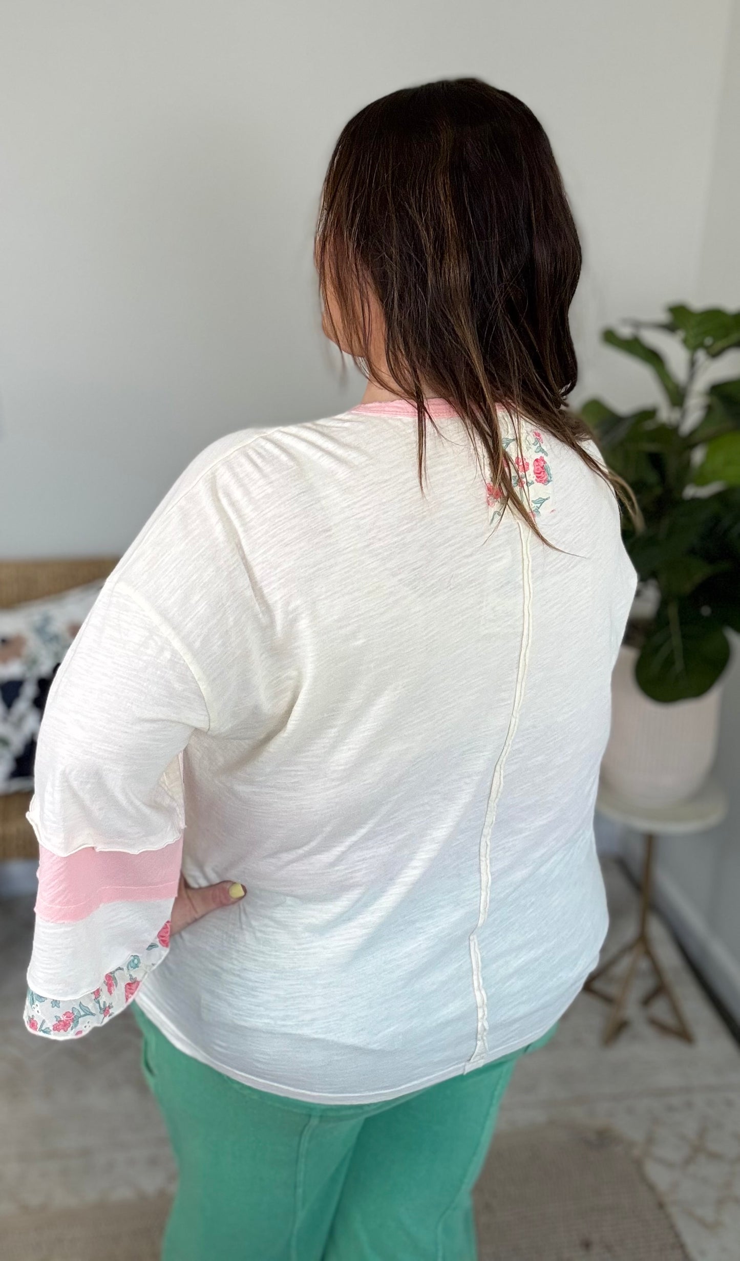 Threaded Blooms Top