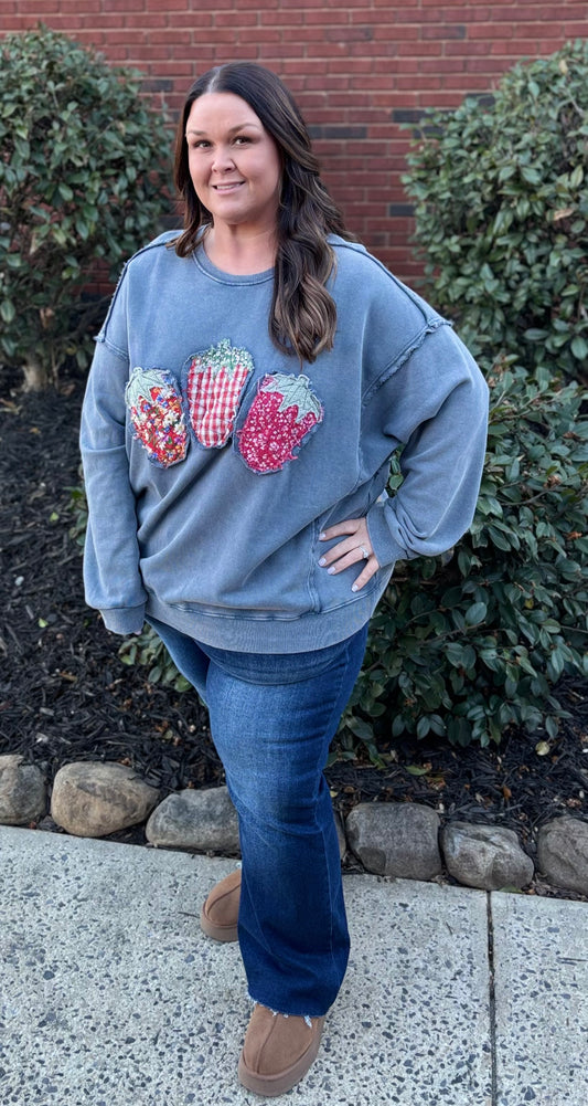Strawberry Patch Pullover Plus