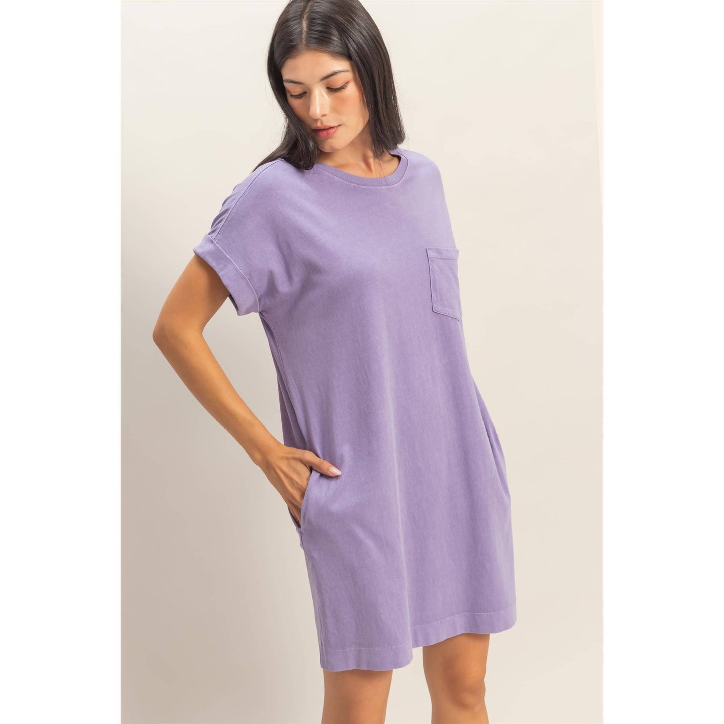Simple Comfort T-Shirt Mini Dress *2 Colors
