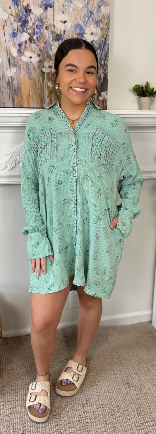 Morning Bloom Gauze Dress