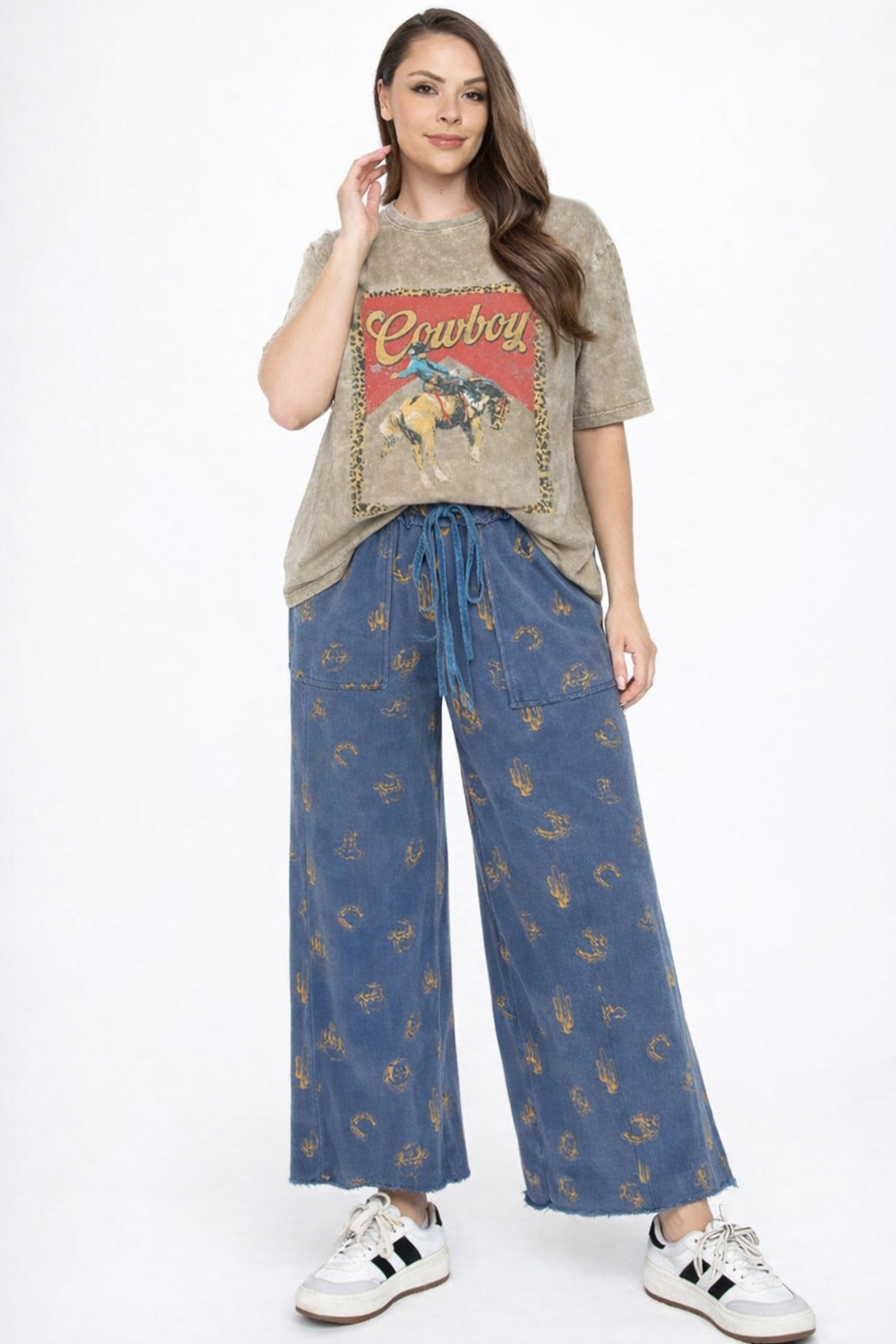 Western Wide Leg Pants