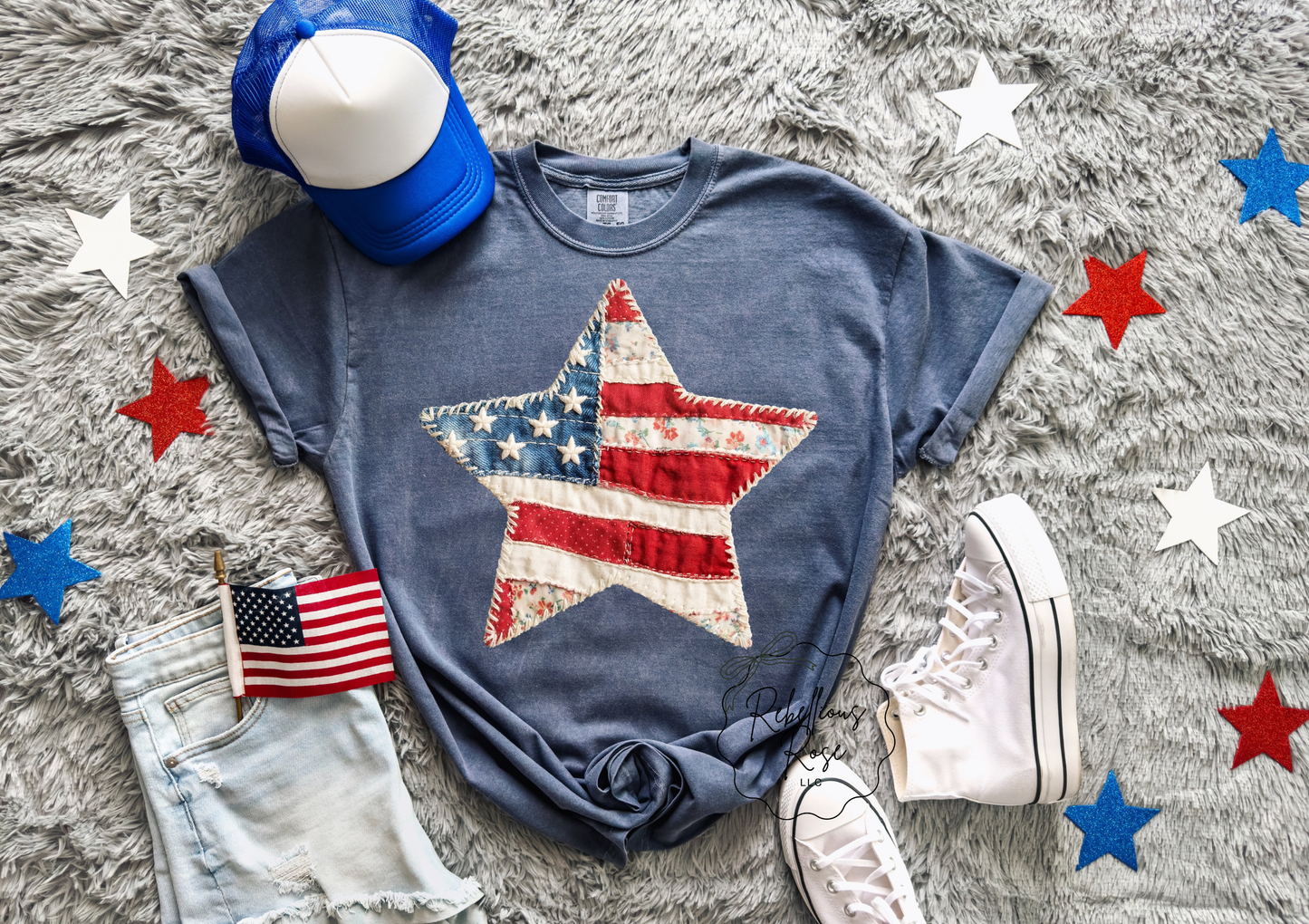 Floral Star Graphic Tee