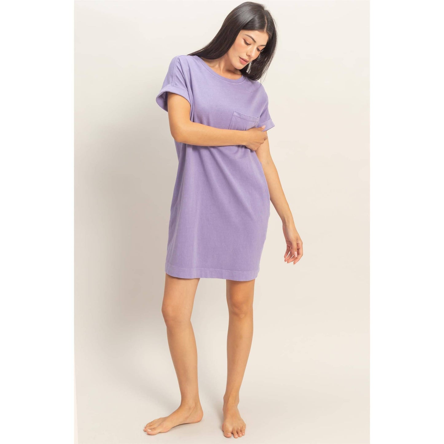 Simple Comfort T-Shirt Mini Dress *2 Colors