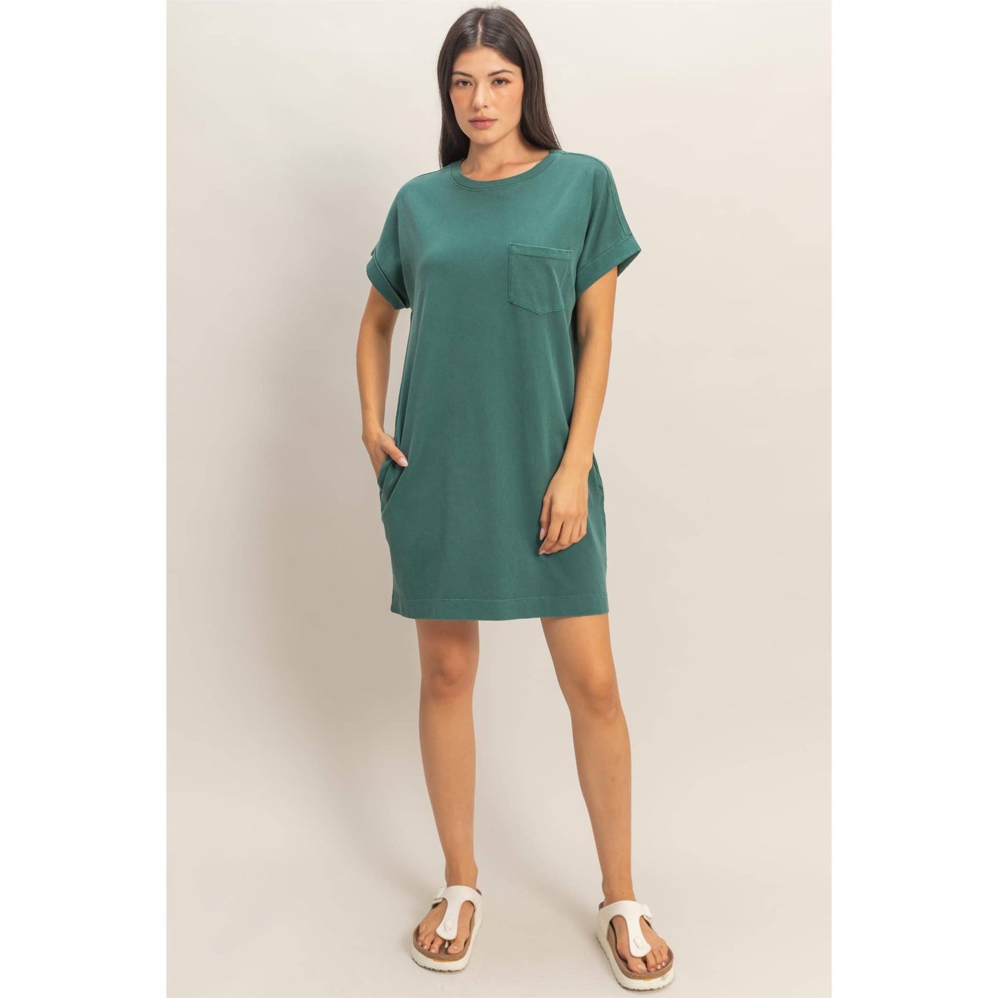 Simple Comfort T-Shirt Mini Dress *2 Colors
