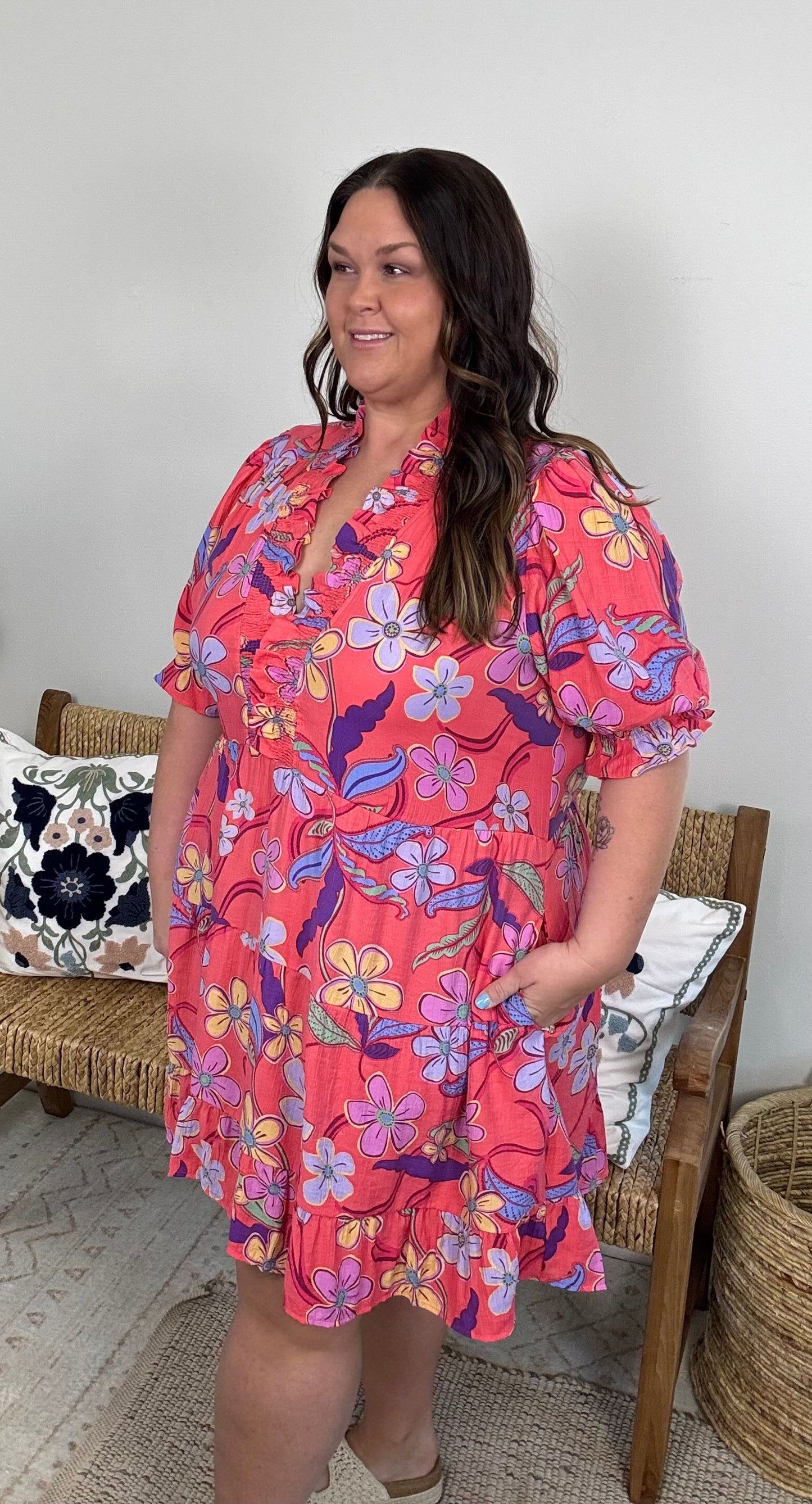 Boho Bloom Dress Plus
