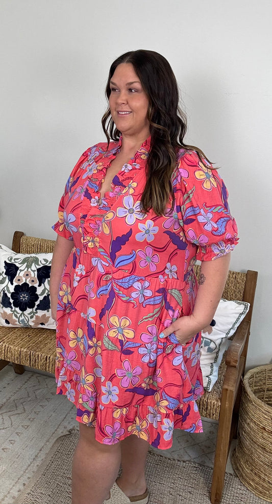 Boho Bloom Dress Plus