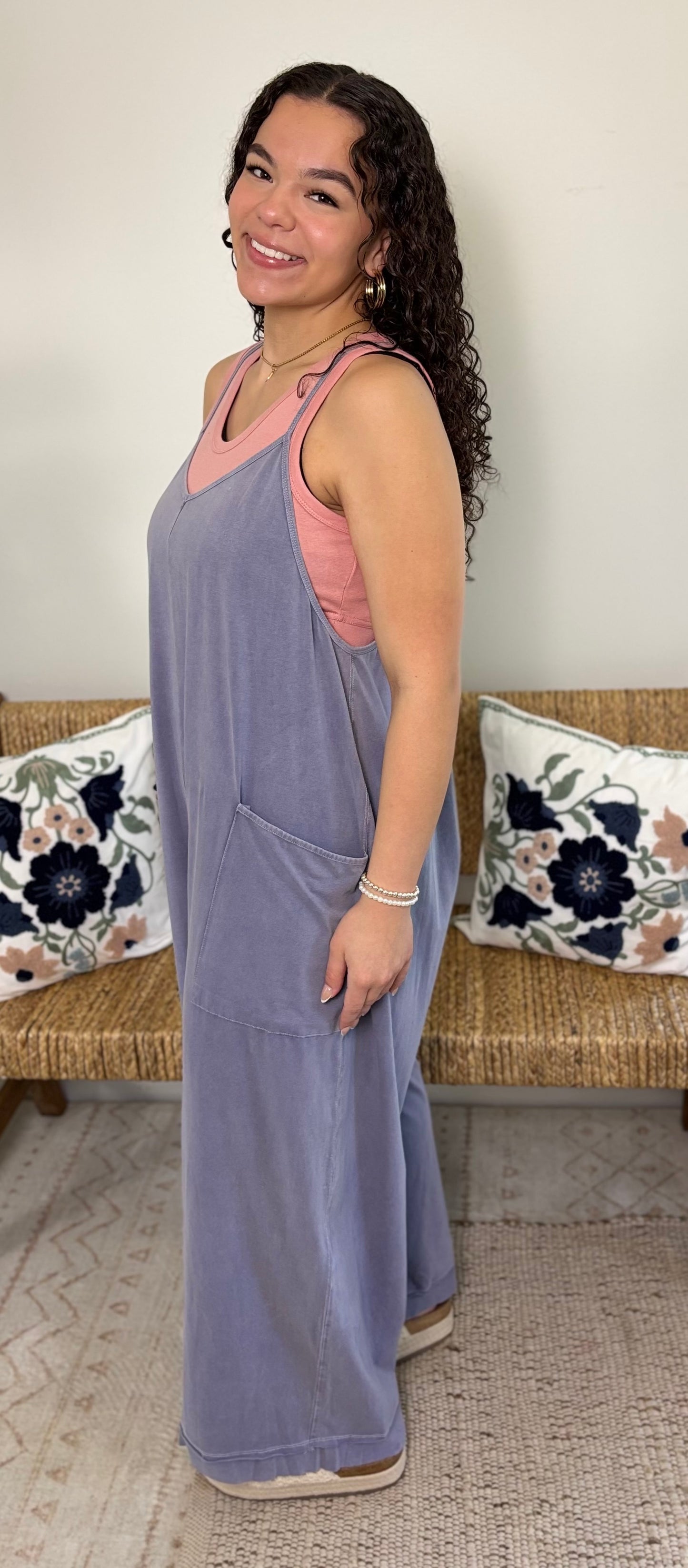 Easy Street Jumpsuit ✨Blue