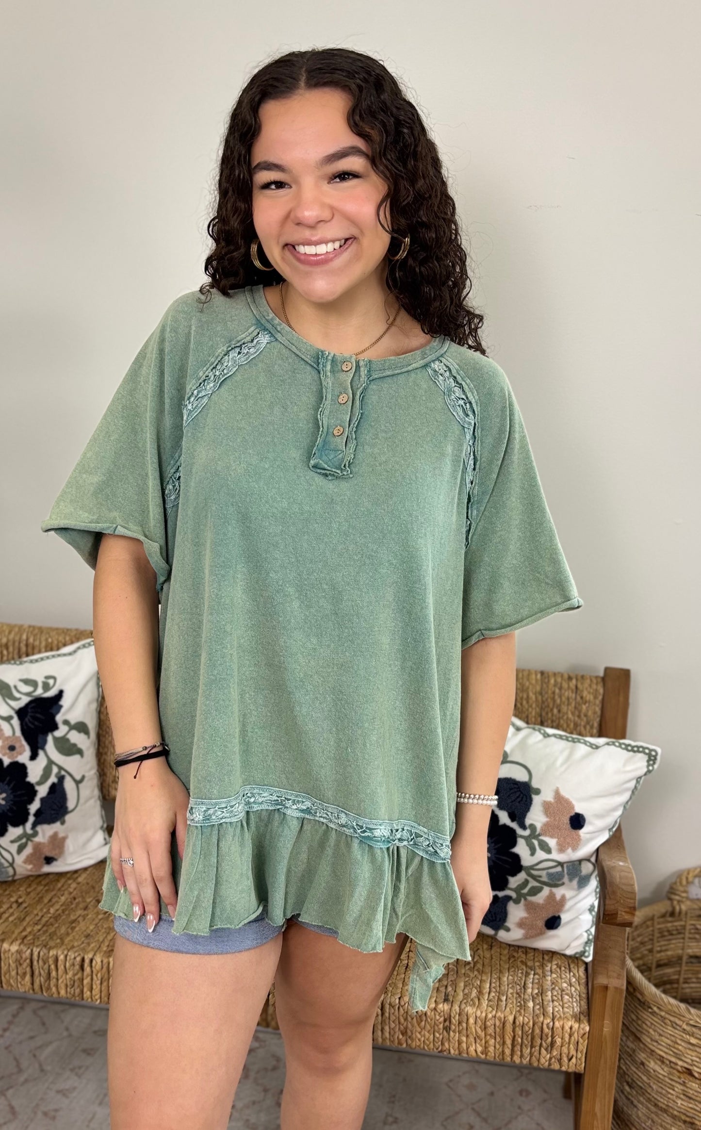 Sweet Sage Tunic Top  * Curvy Friendly