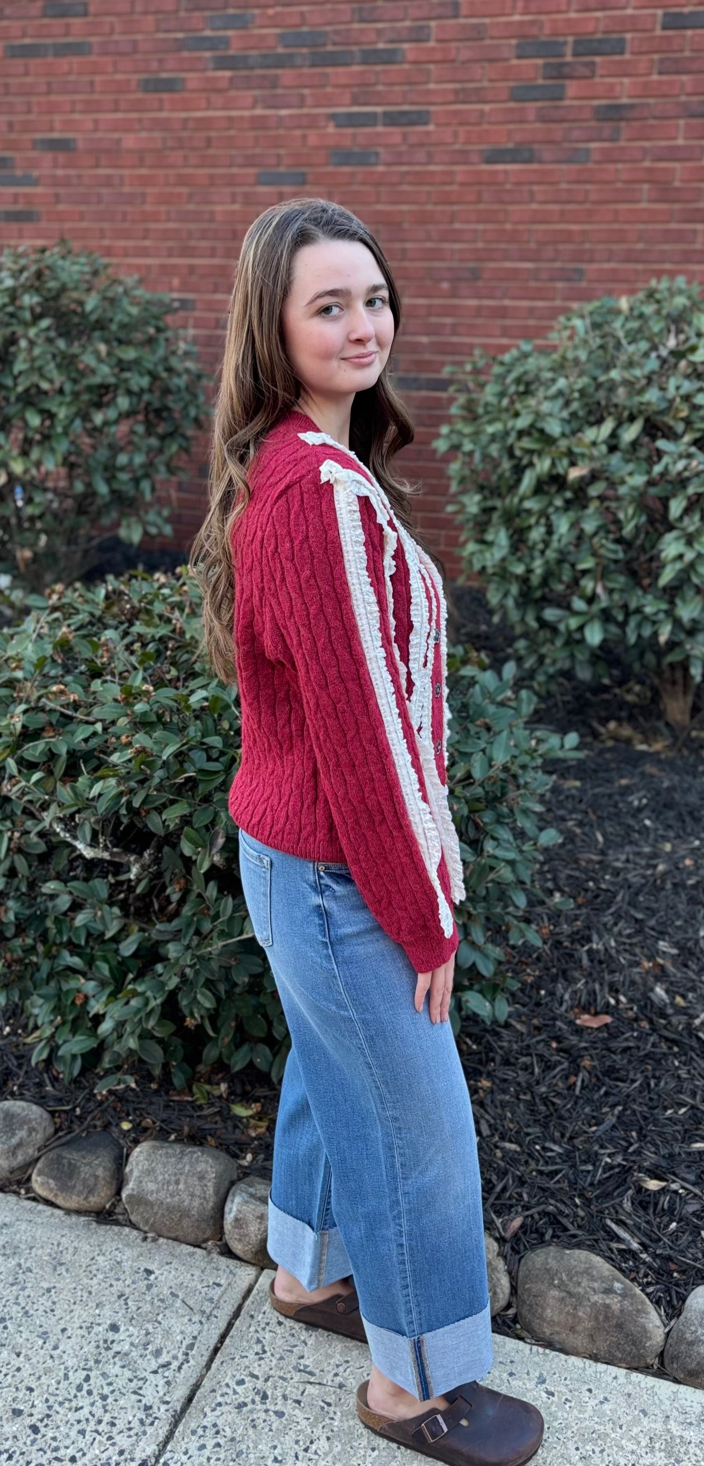 Ruffle Bloom Cardigan