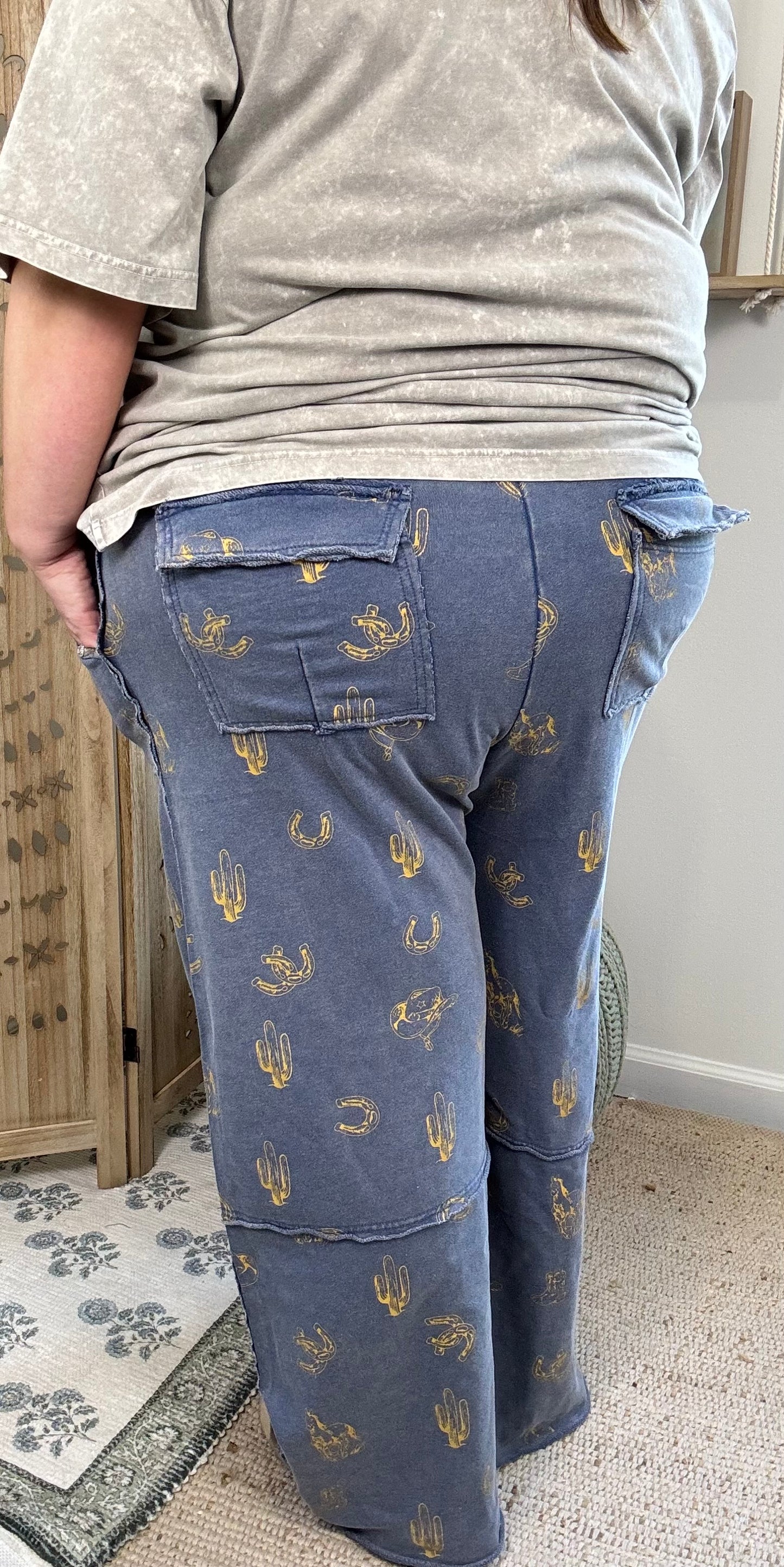 Western Wide Leg Pants