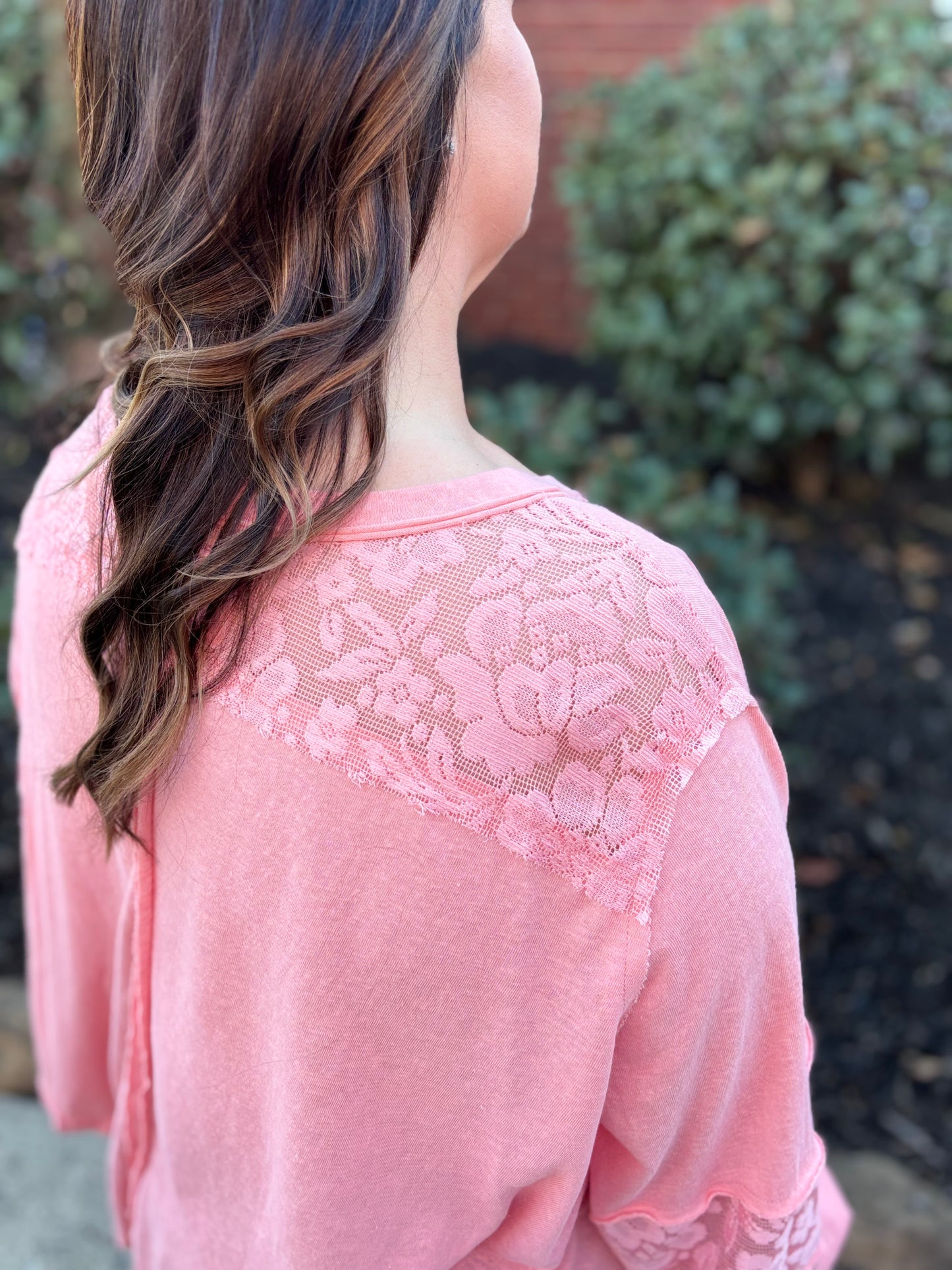 POL Blush Lace Top