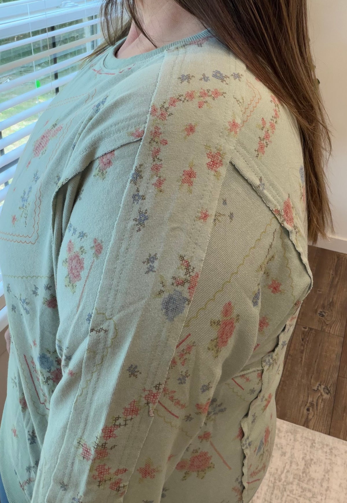 Stitch Print Pullover