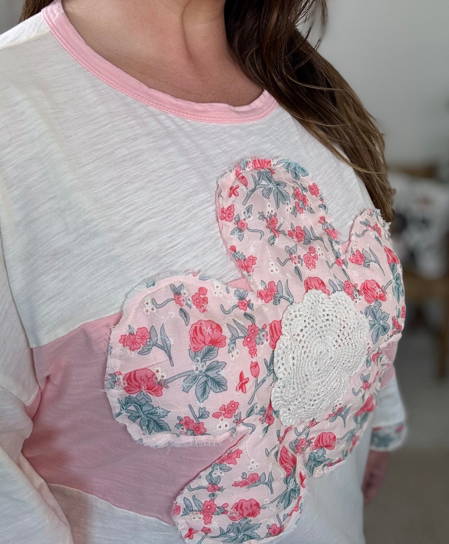 Threaded Blooms Top