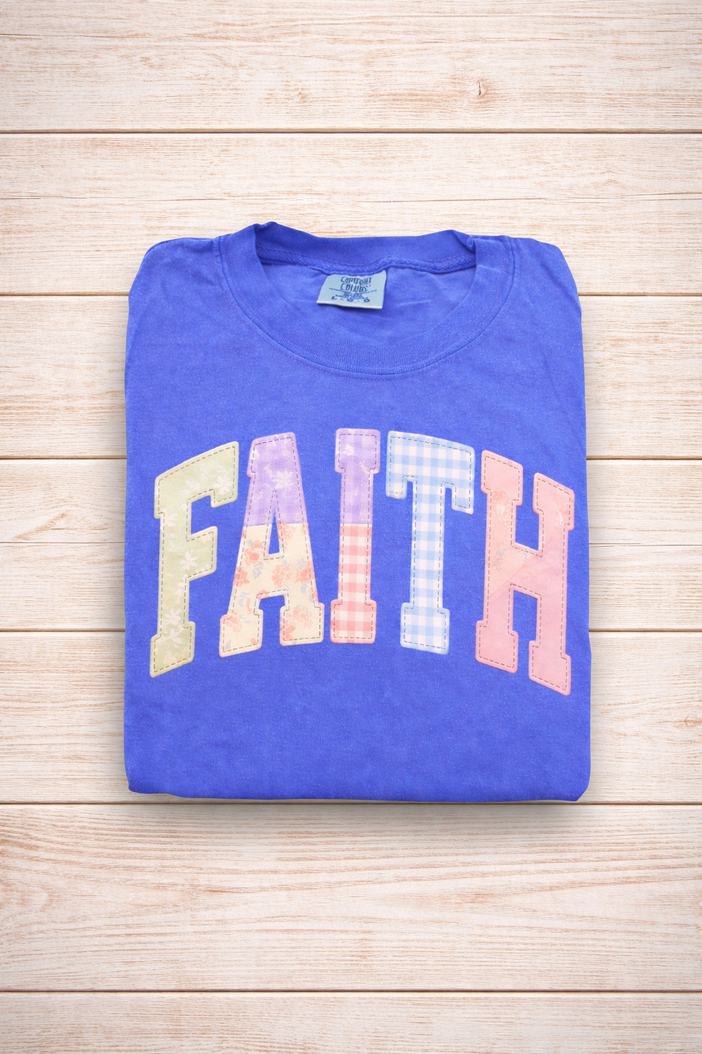 Patchwork Faith Graphic T-shirt