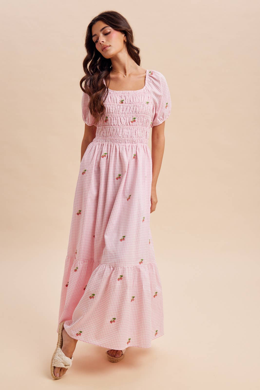 Gingham Fields Maxi Dress