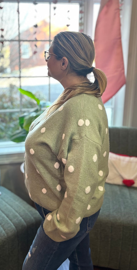 Timeless Dotty Cardigan