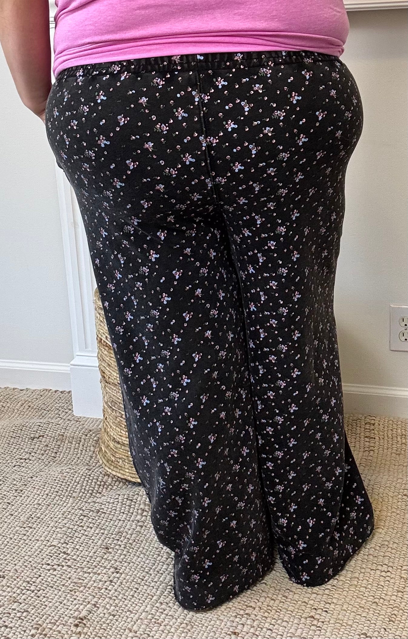Soft Bloom Weekender Pants Plus Black