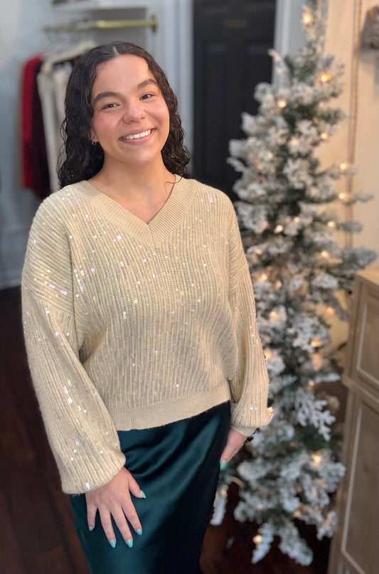 Champagne Glow Sweater