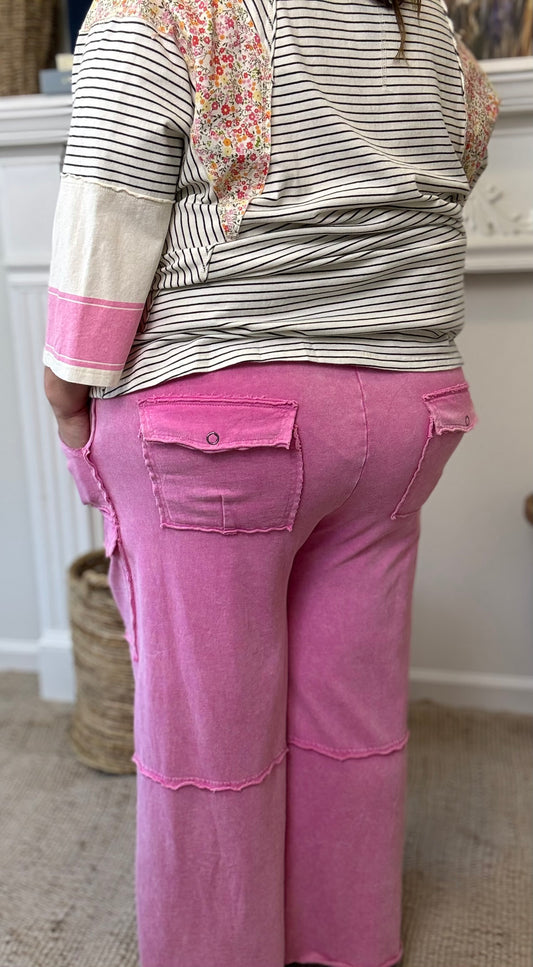 Cotton Candy Cargo Pants