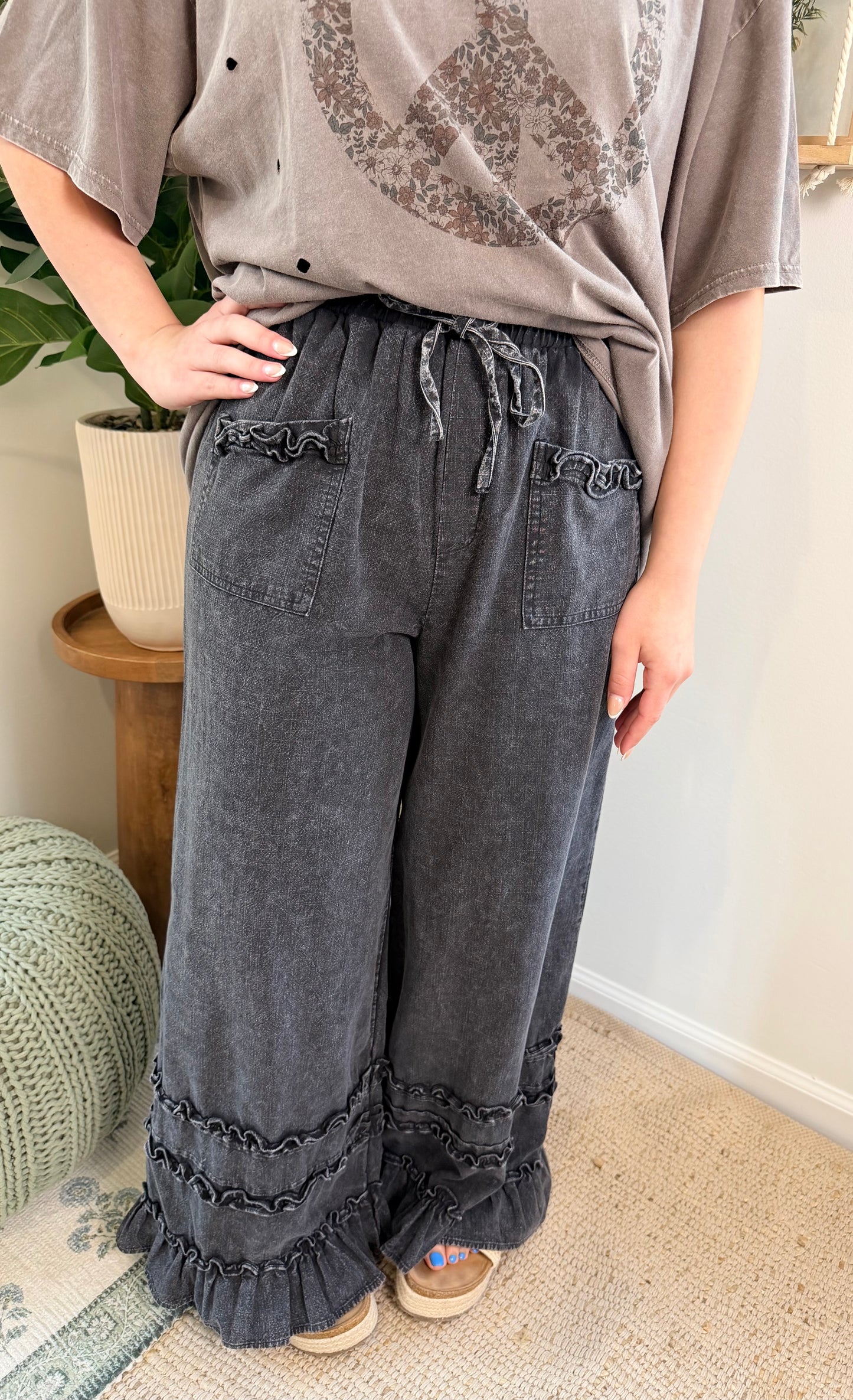Dusk Dreamer Ruffle Pants