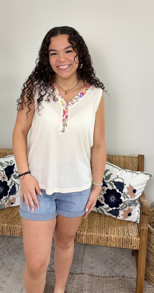 Petal Lined Tank