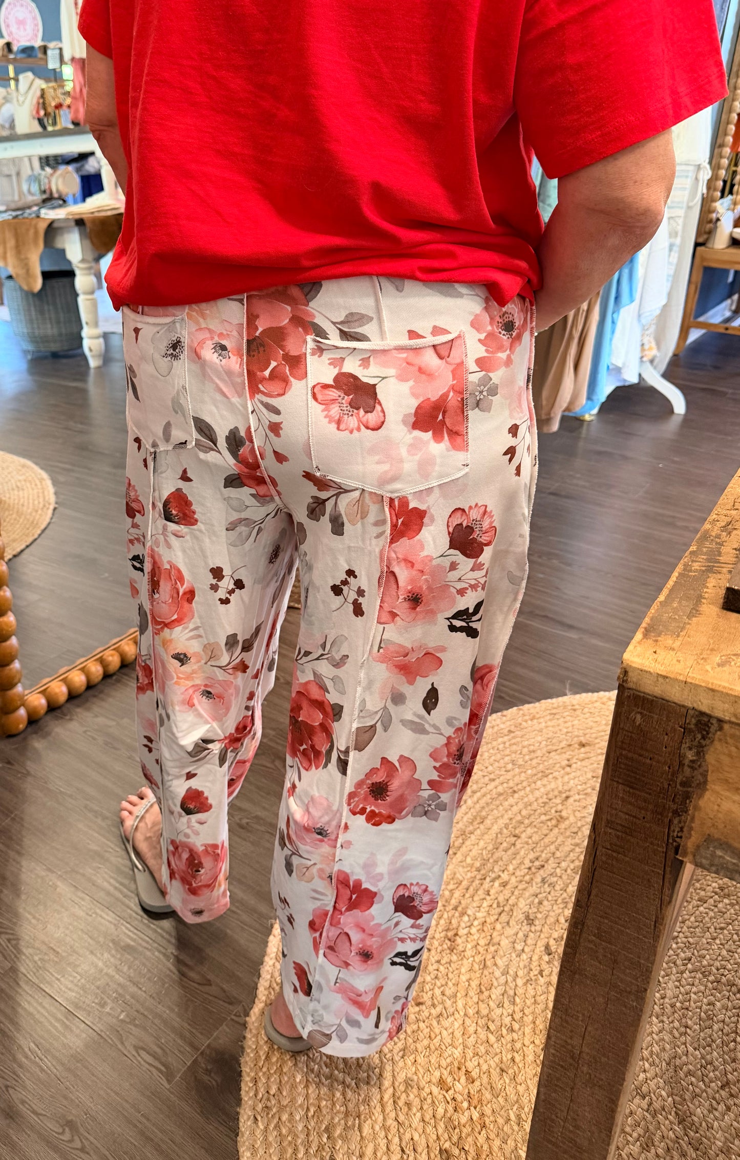 Cottage Rose Barrel Pants