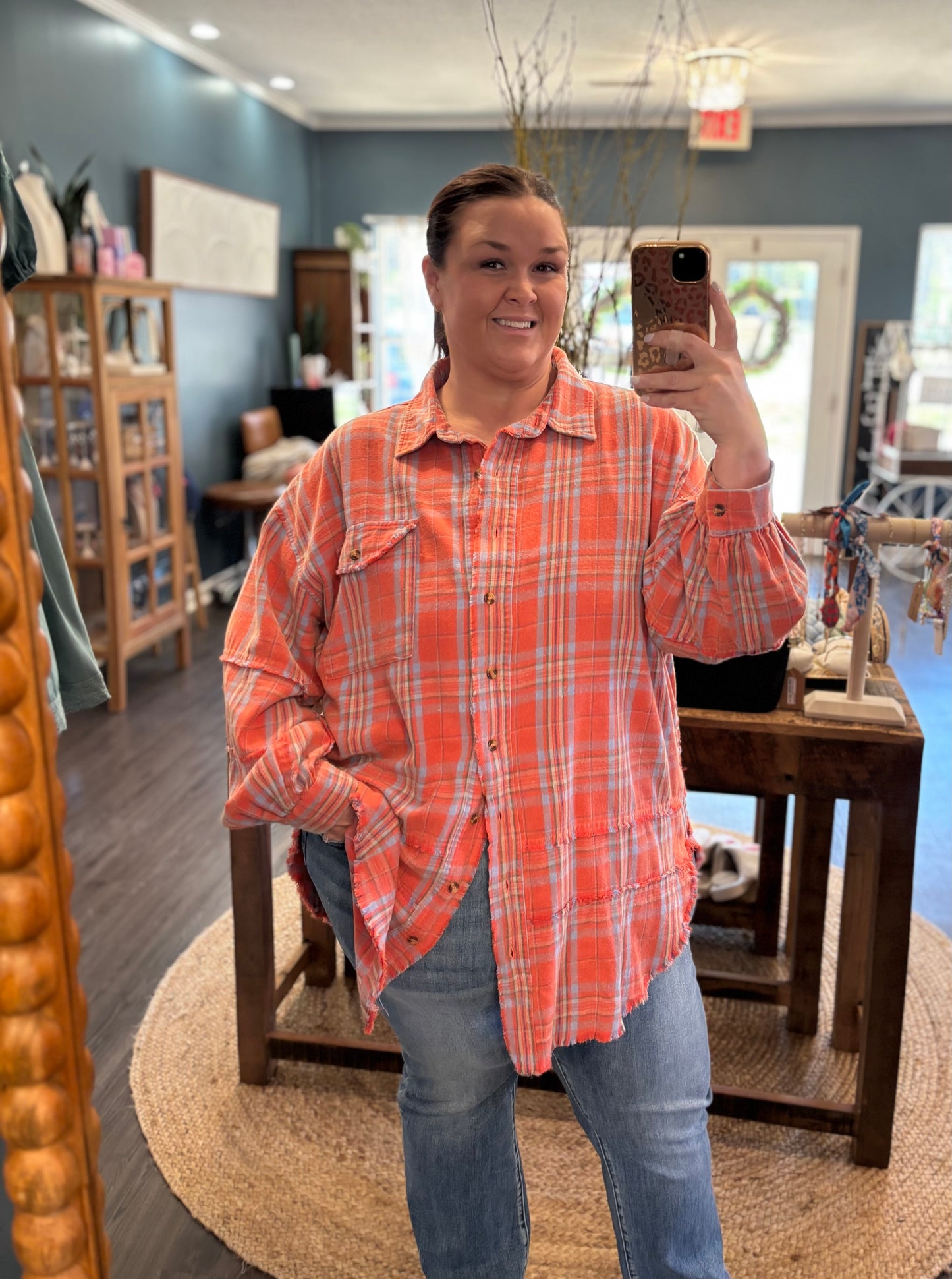 Ashlyn Tunic Button Up Plus *2 Colors*