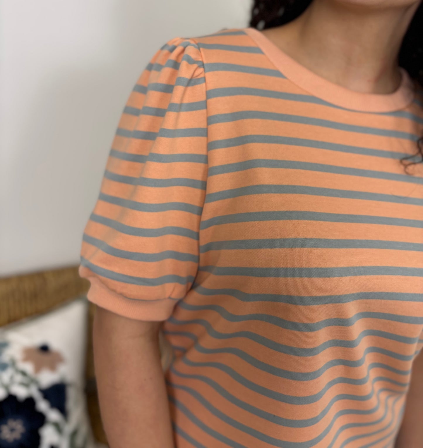 Peach Sky Striped Top