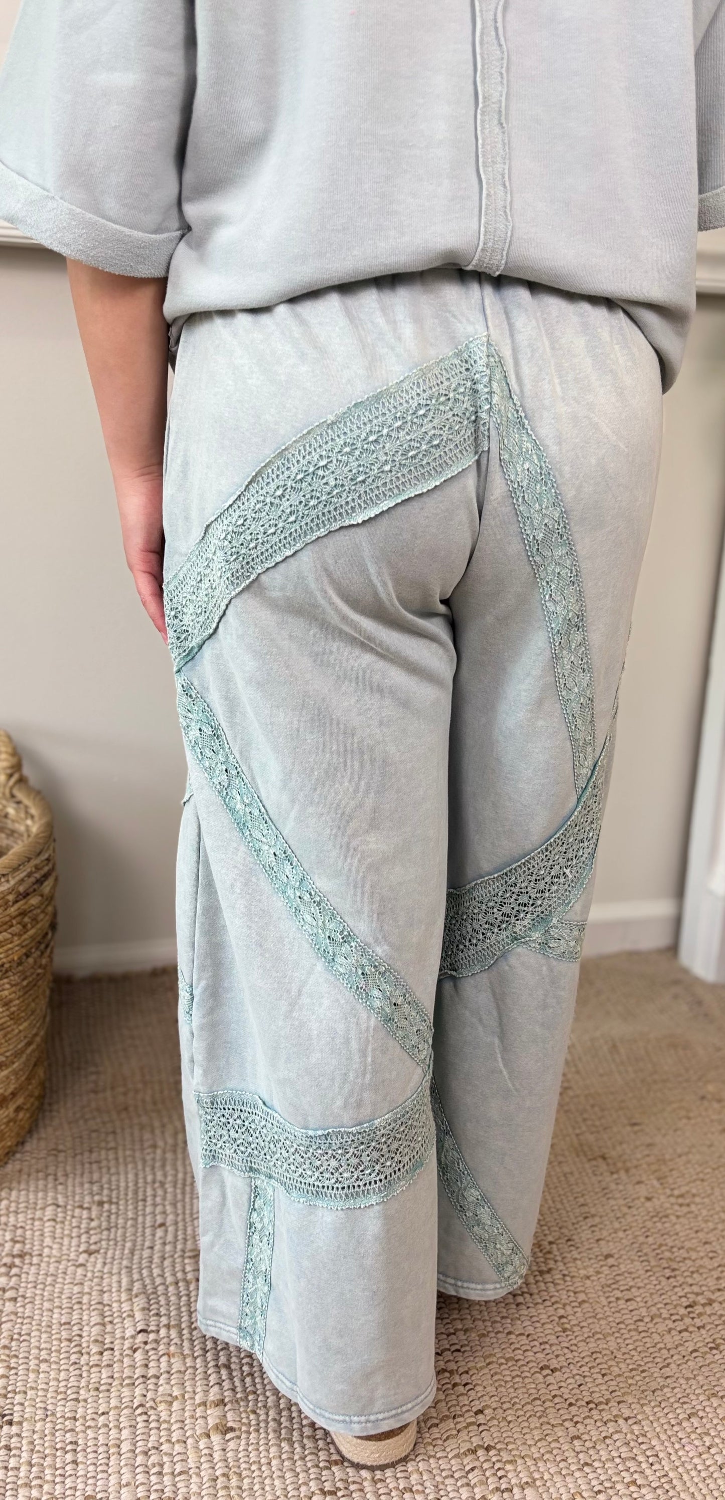 Coastal Lace Wide Leg Pants