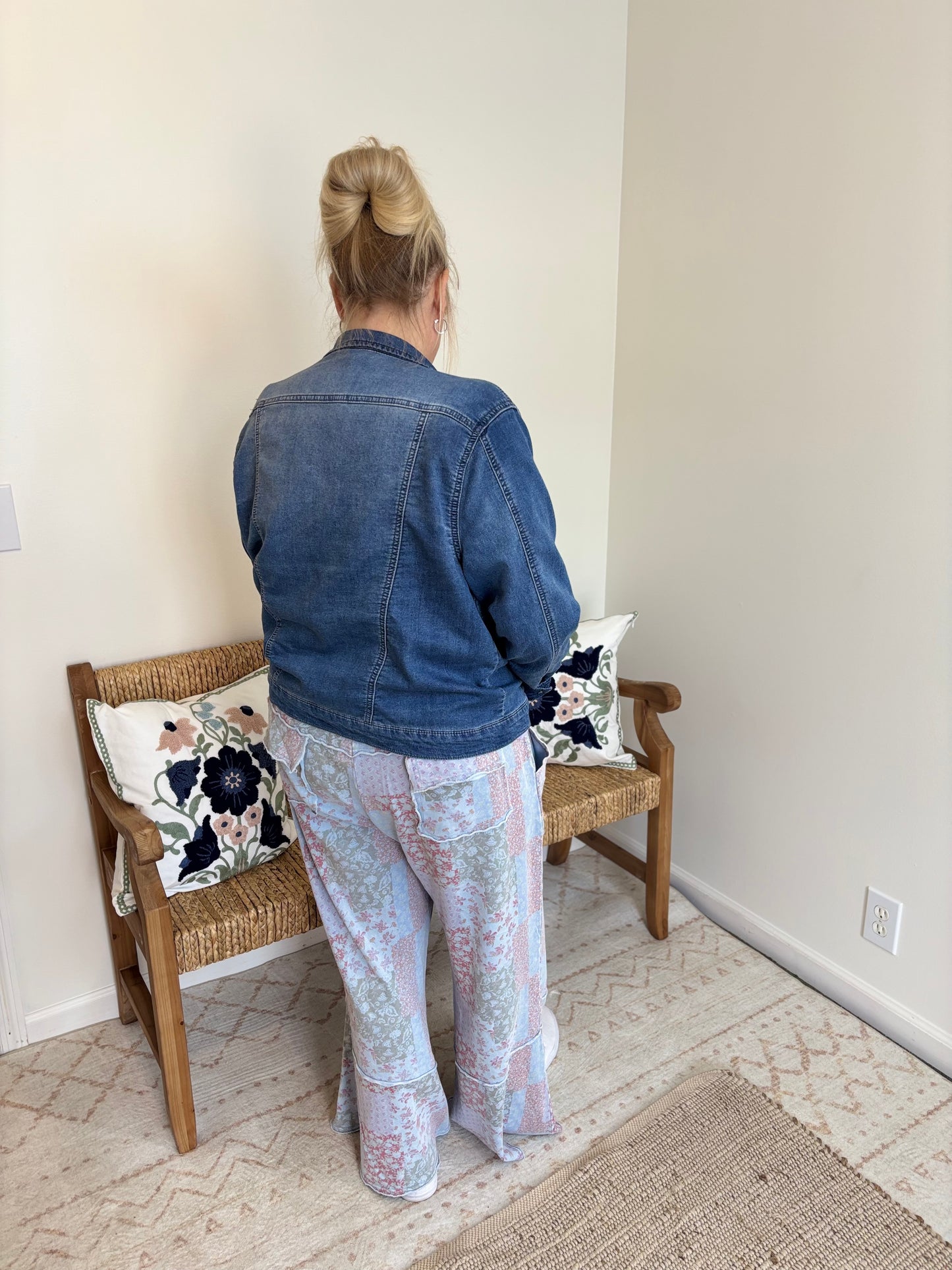 Petals+Patchwork Pants