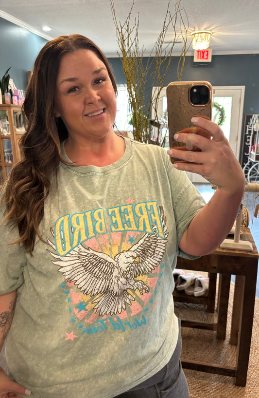 Free Bird Graphic Tee Plus