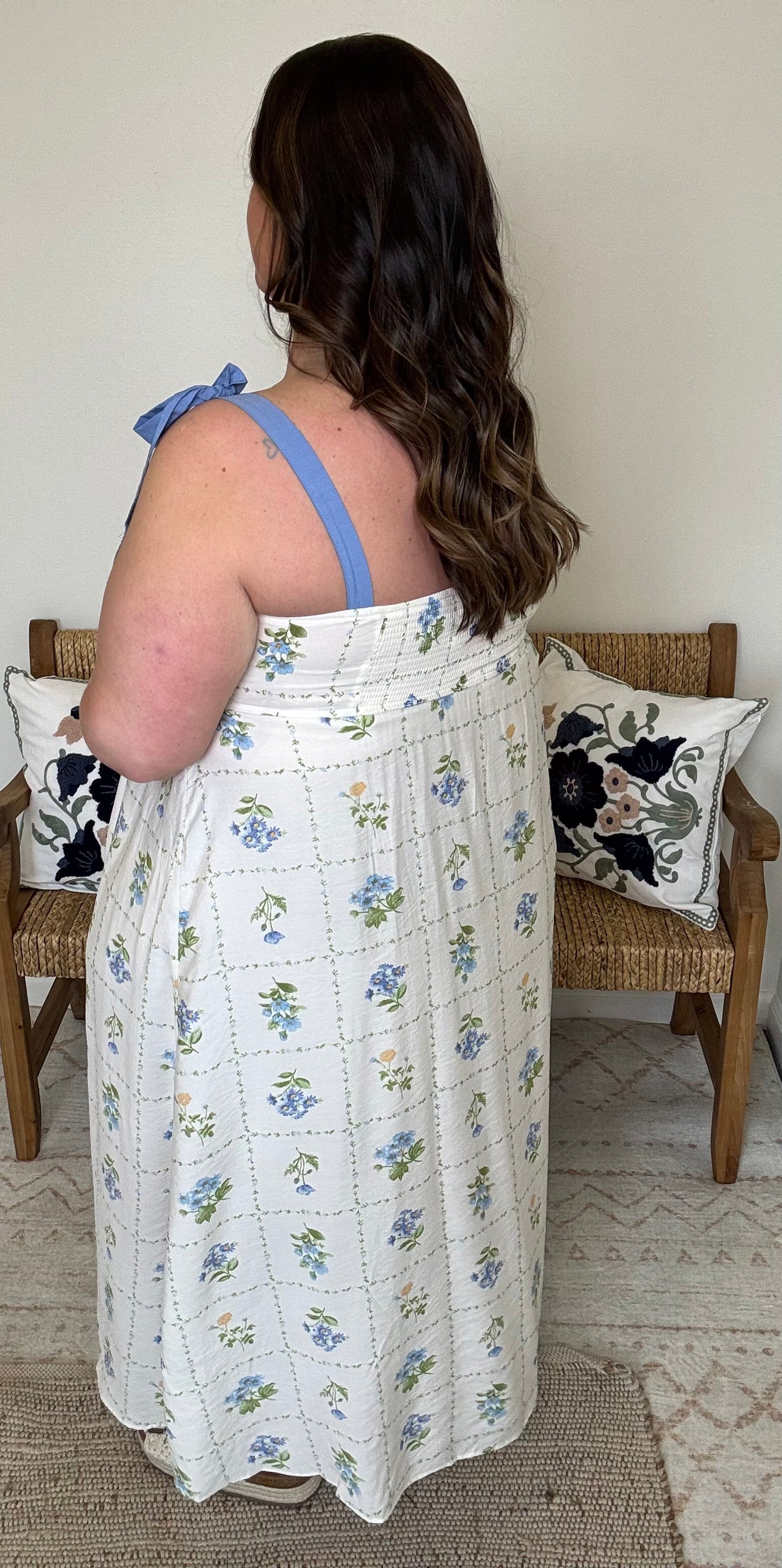 Blue Meadow Dress Plus