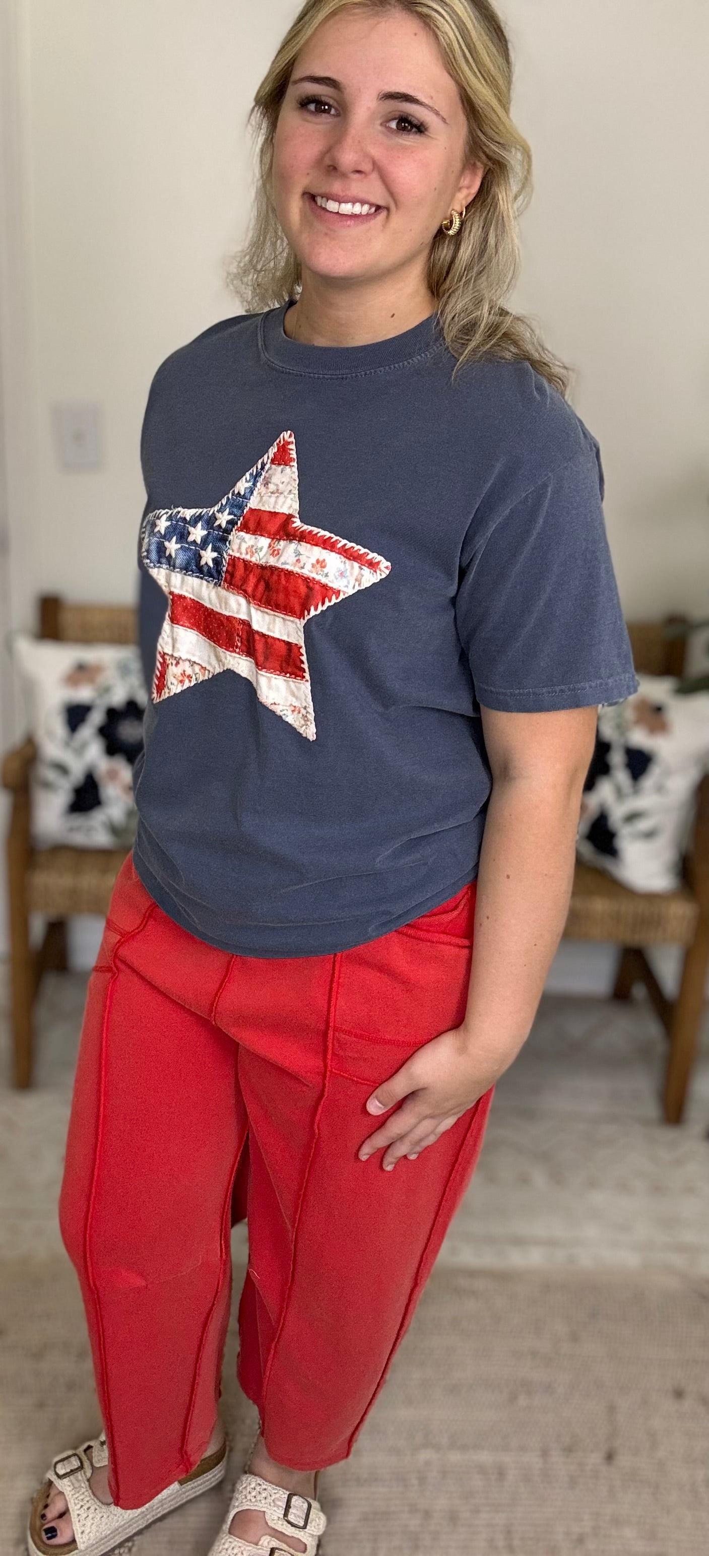 Floral Star Graphic Tee