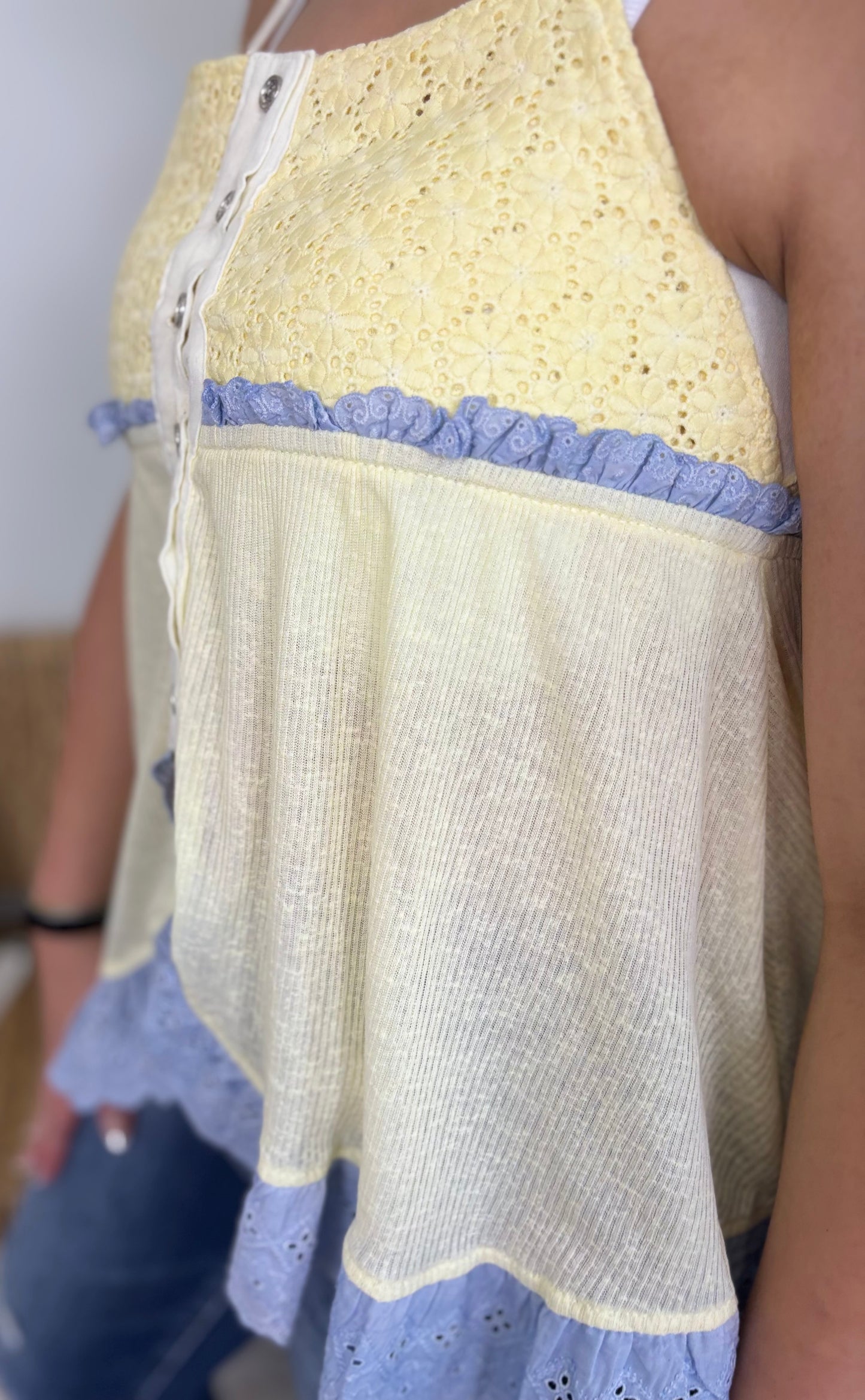 Golden Hour Lace Tank