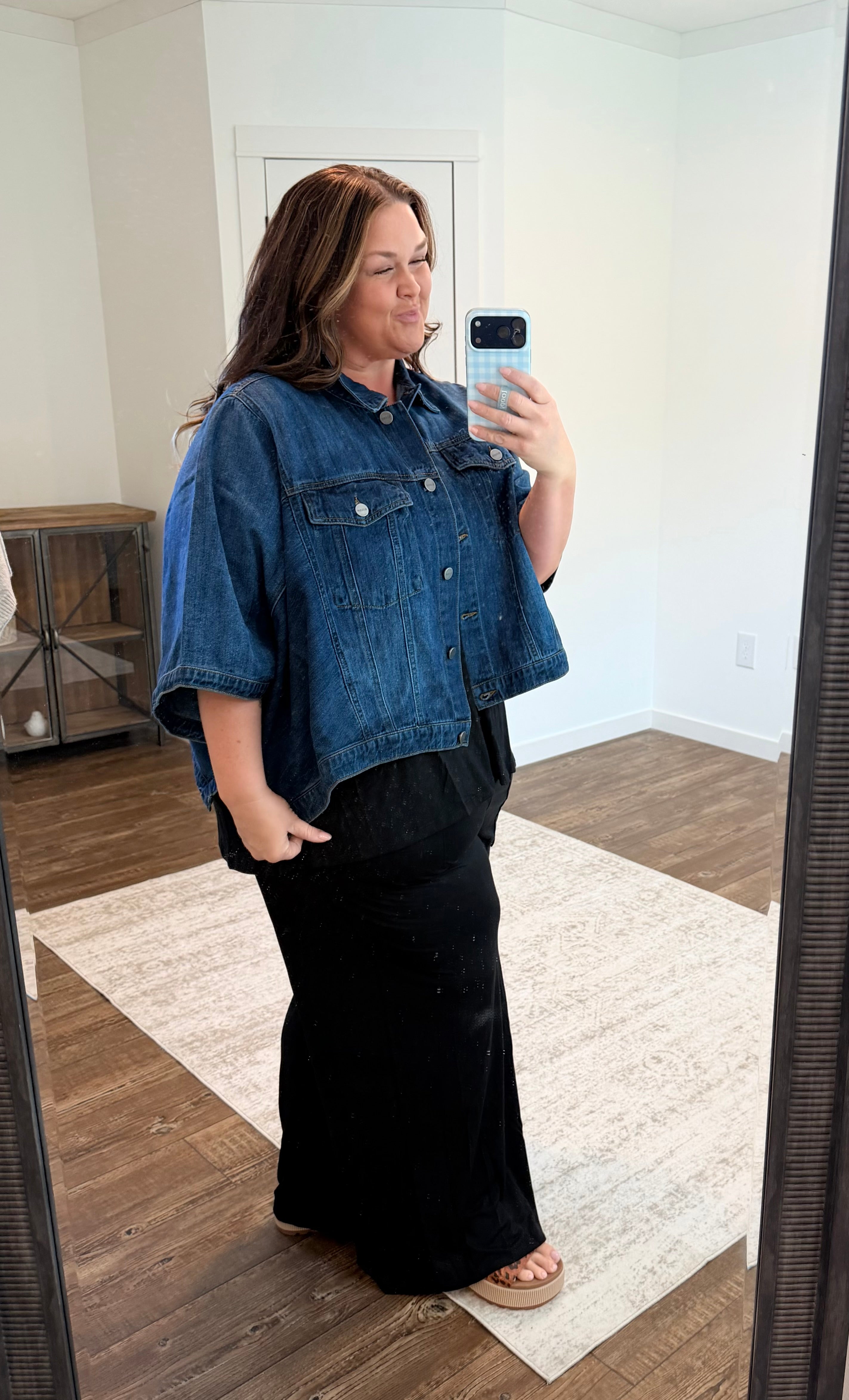Camden Denim Cape Jacket – Laurel+Co Collective