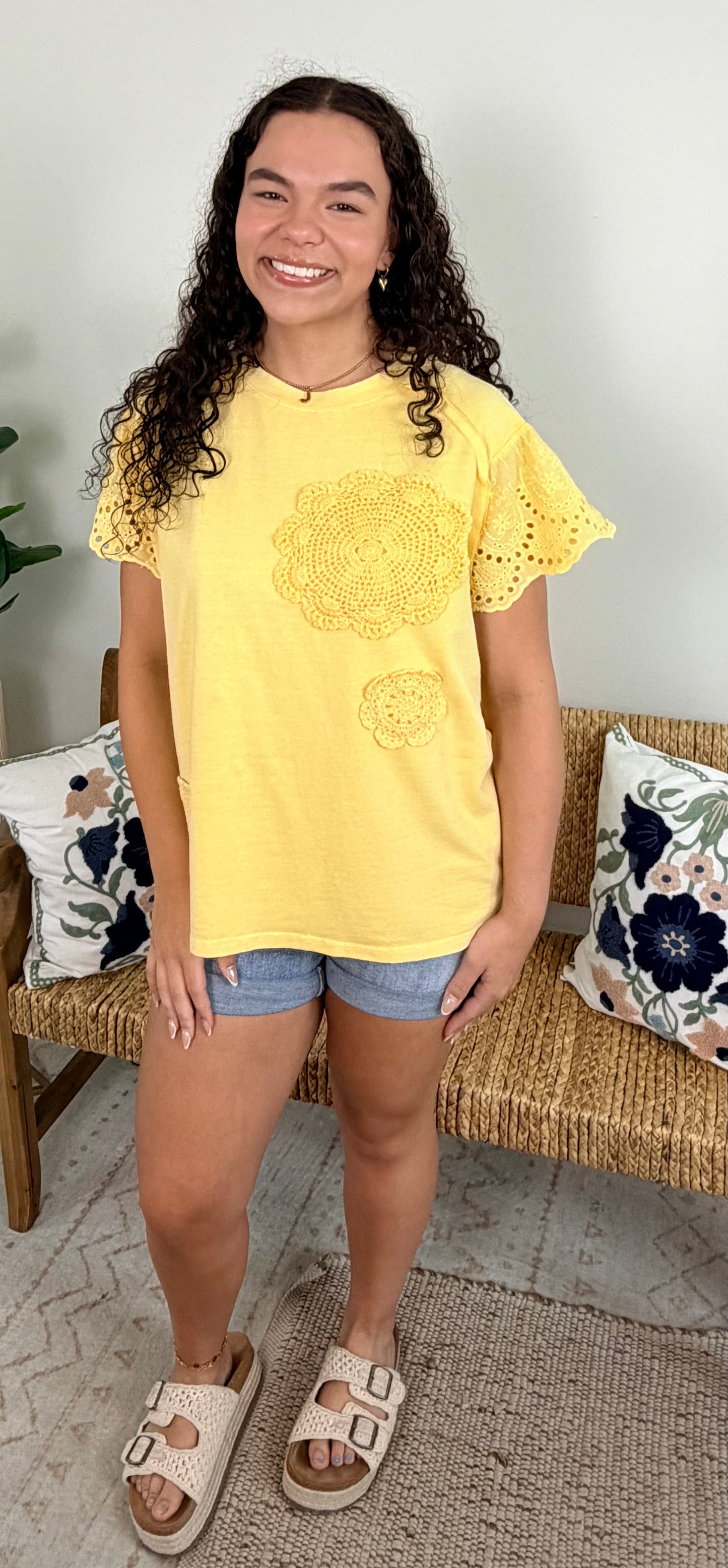 Sunlit Petal Top