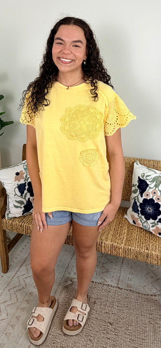 Sunlit Petal Top