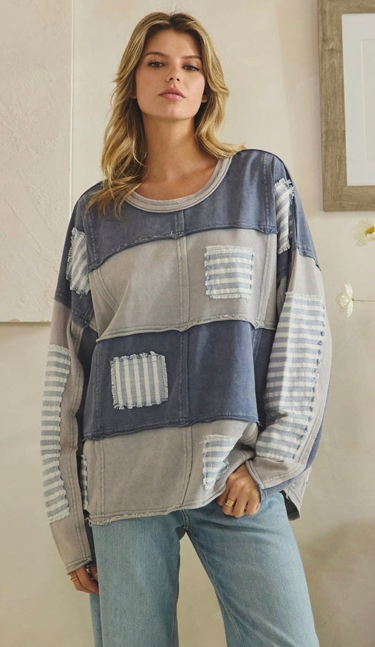 Blue Ridge Patch Top