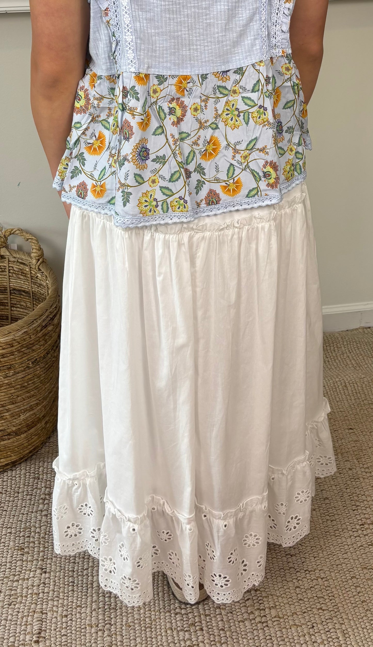 Sun Daze Eyelet Maxi Skirt