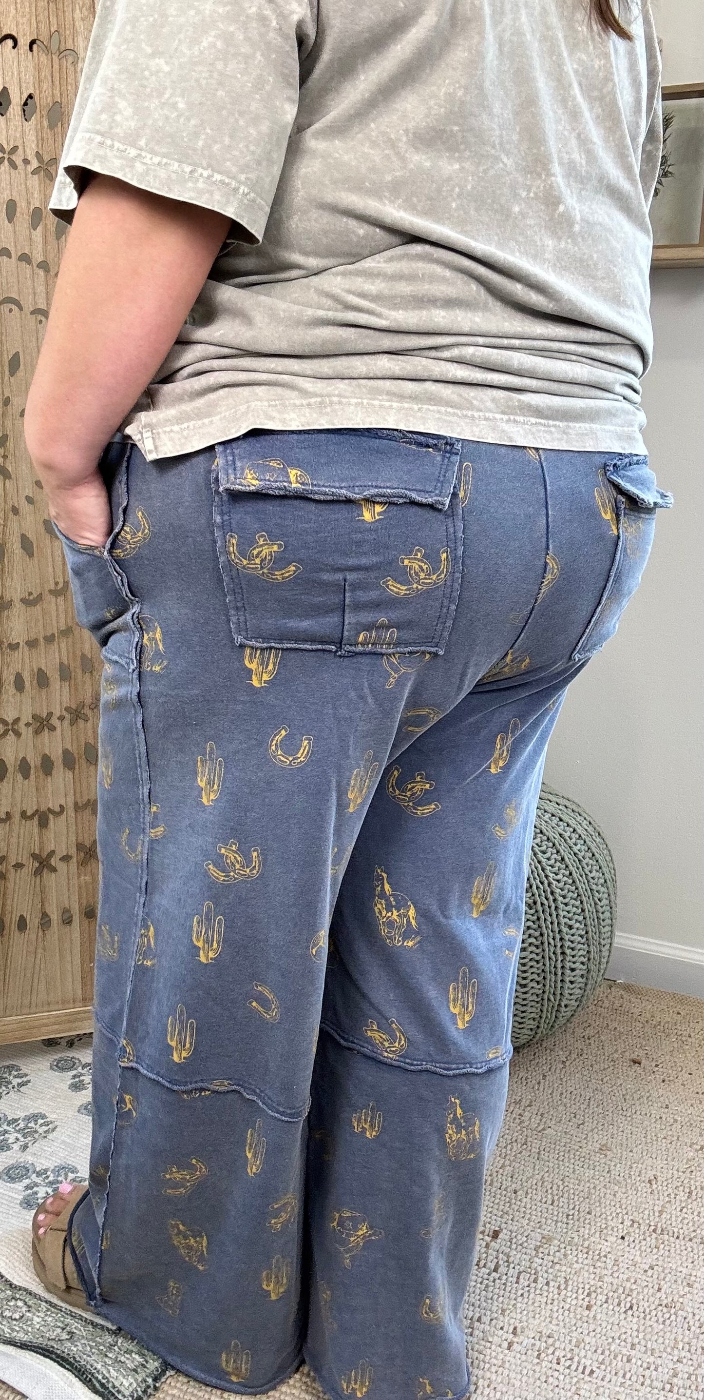 Western Wide Leg Pants